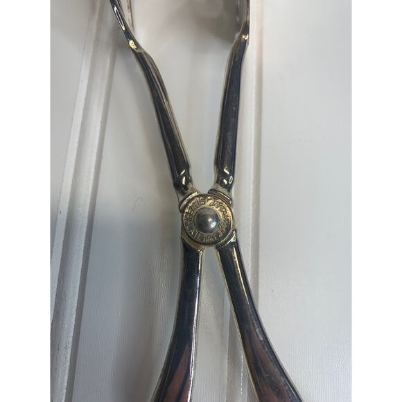 Tong Serving Ice Cheese Dessert Leonard SilverPlated 8.5" x 2" - Picture 5 of 5